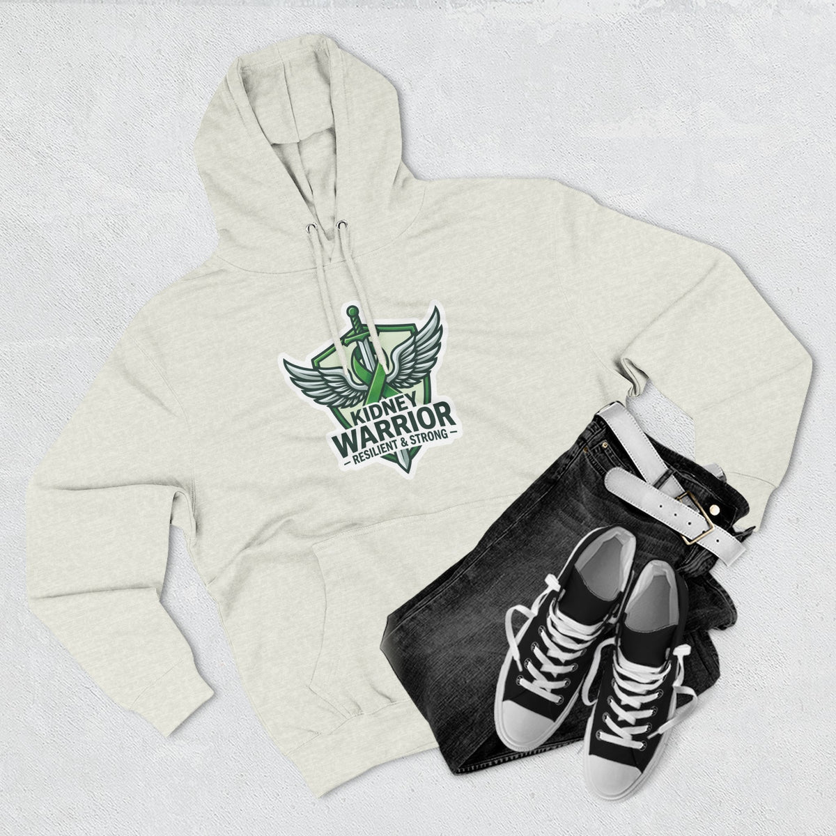 Kidney Warrior Hoodie — Resilient & Strong Awareness Pullover