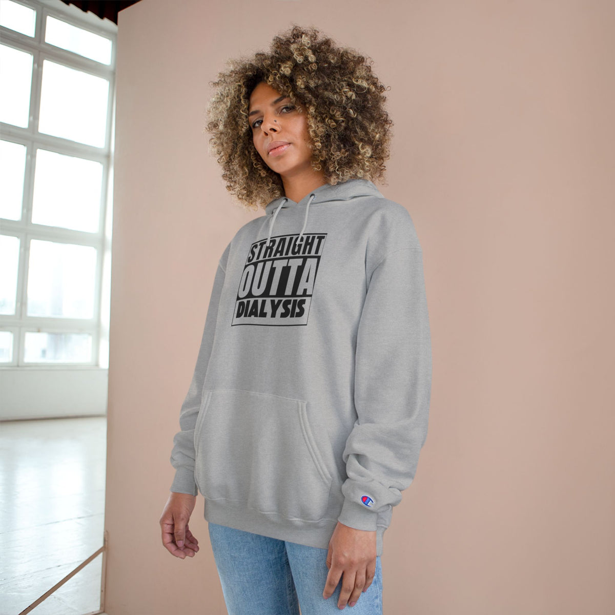Straight Outta Dialysis Hoodie — Champion-Style Kidney Survivor Sweatshirt
