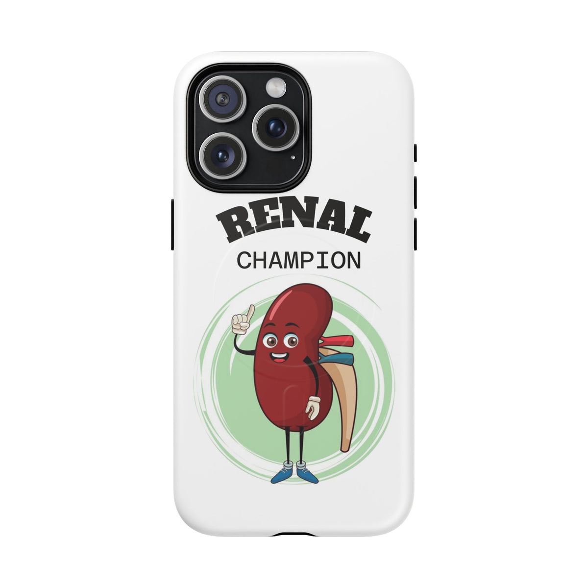 Renal Champion Tough Magnetic Phone Case — Kidney Health Support Gift