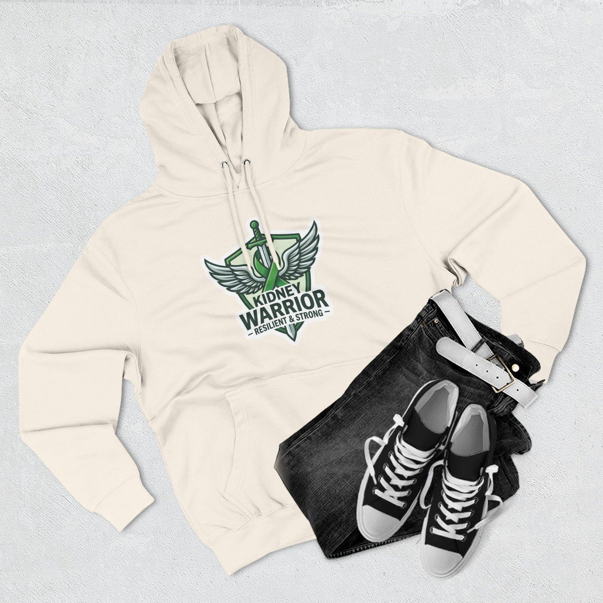 Kidney Warrior Hoodie — Resilient & Strong Awareness Pullover