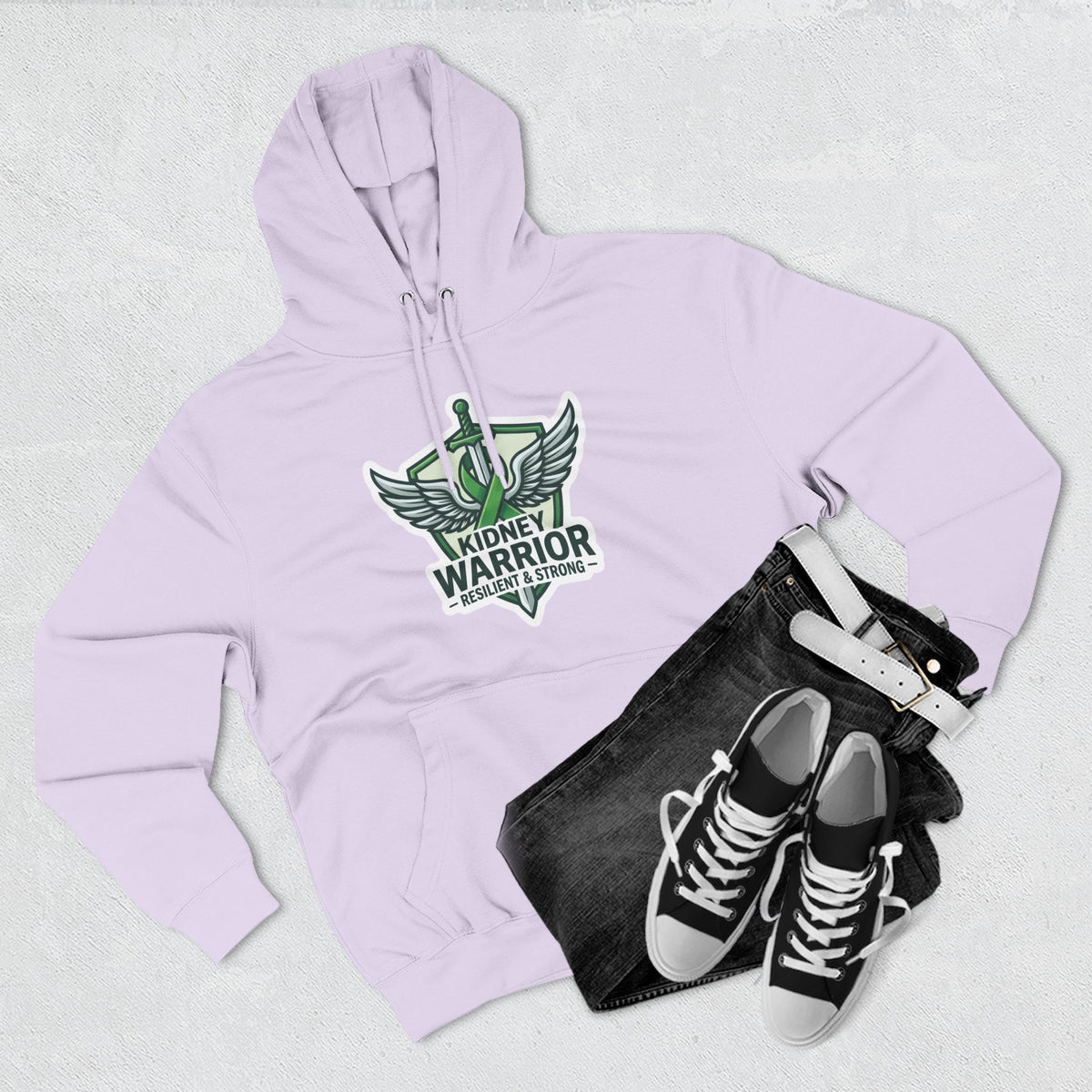 Kidney Warrior Hoodie — Resilient & Strong Awareness Pullover
