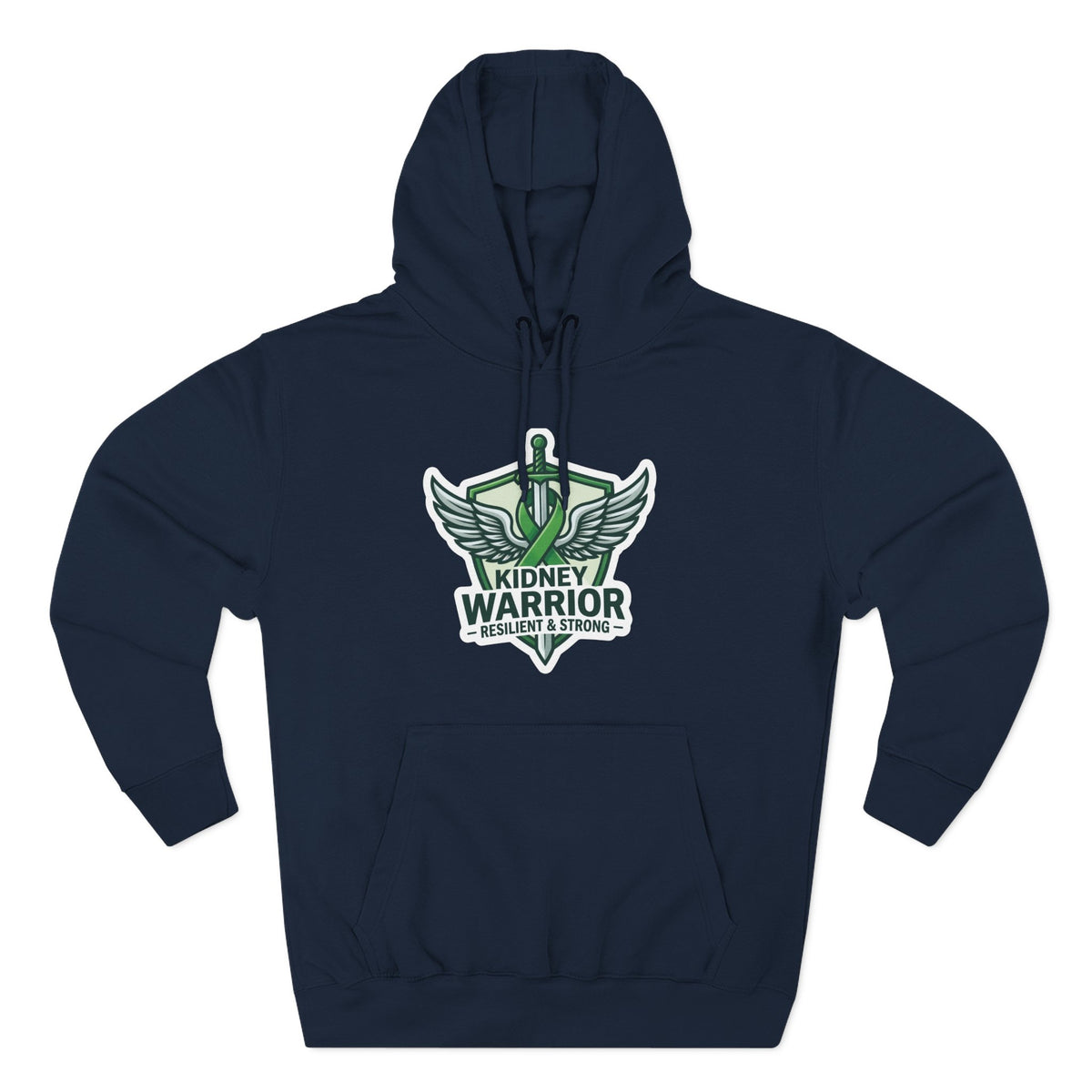 Kidney Warrior Hoodie — Resilient & Strong Awareness Pullover