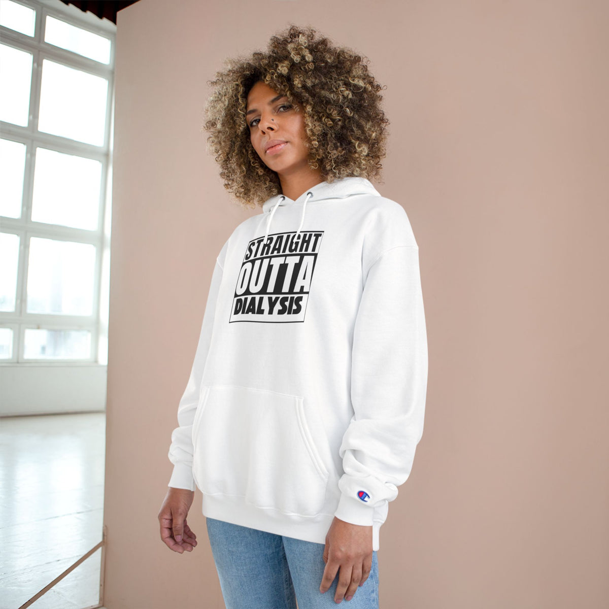 Straight Outta Dialysis Hoodie — Champion-Style Kidney Survivor Sweatshirt