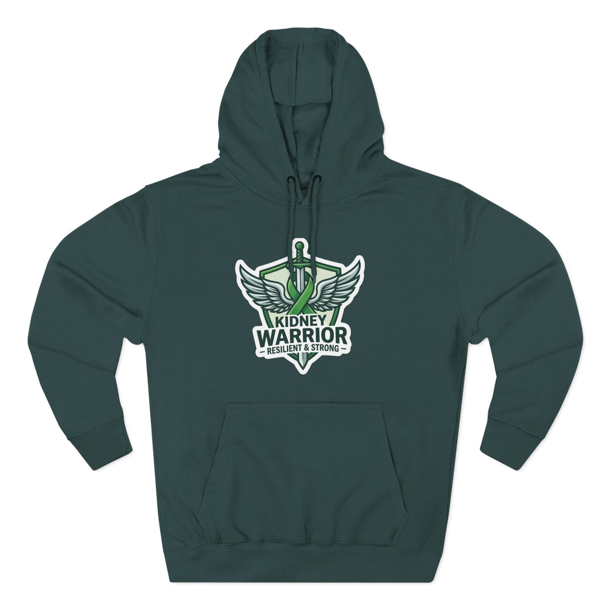 Kidney Warrior Hoodie — Resilient & Strong Awareness Pullover