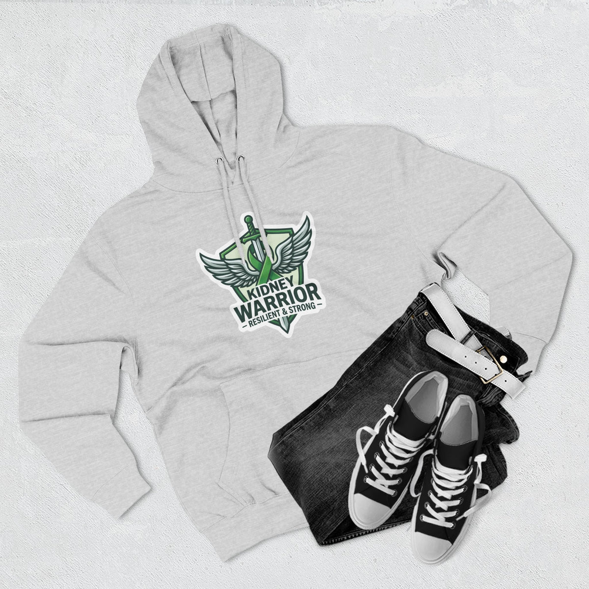 Kidney Warrior Hoodie — Resilient & Strong Awareness Pullover