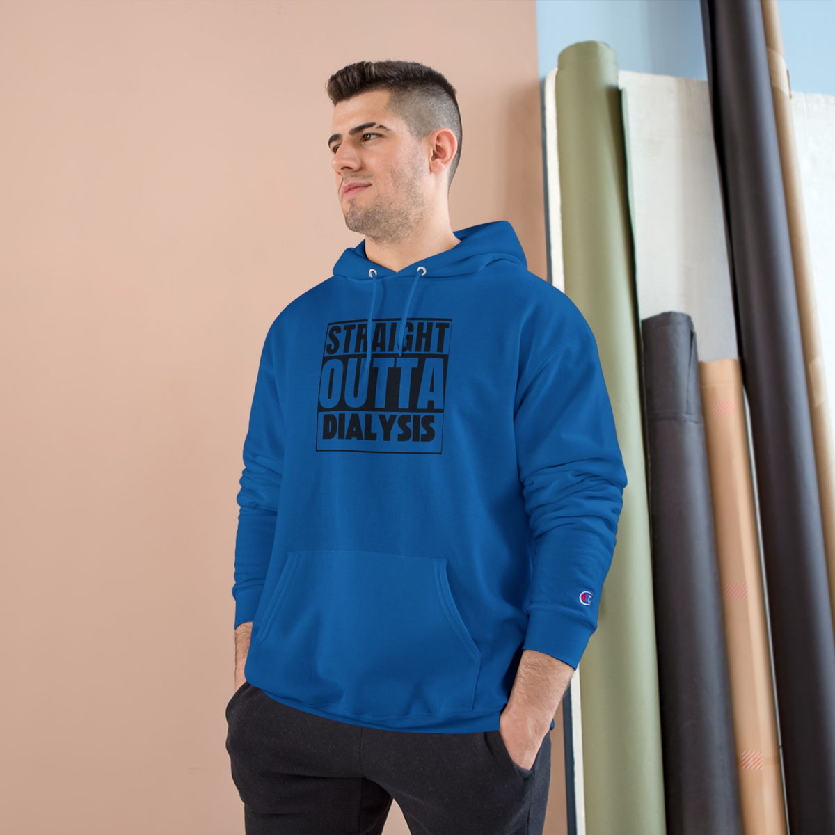 Straight Outta Dialysis Hoodie — Champion-Style Kidney Survivor Sweatshirt