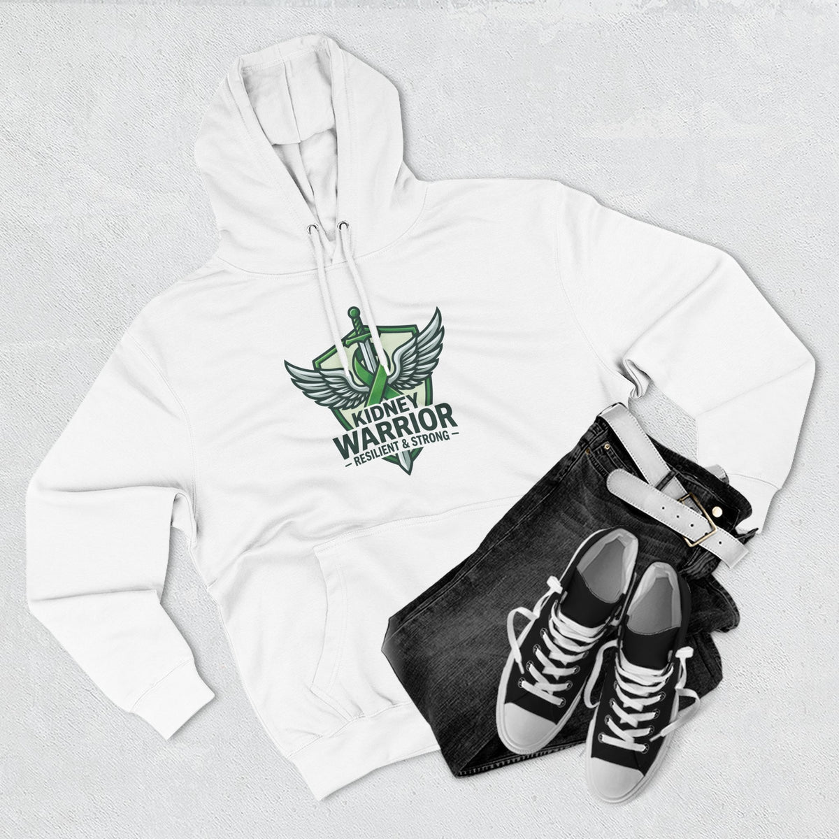 Kidney Warrior Hoodie — Resilient & Strong Awareness Pullover