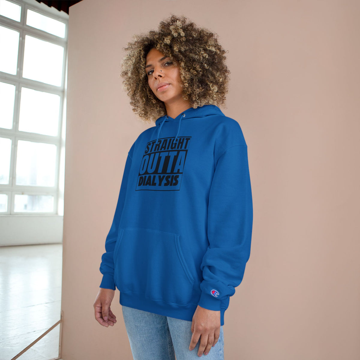 Straight Outta Dialysis Hoodie — Champion-Style Kidney Survivor Sweatshirt