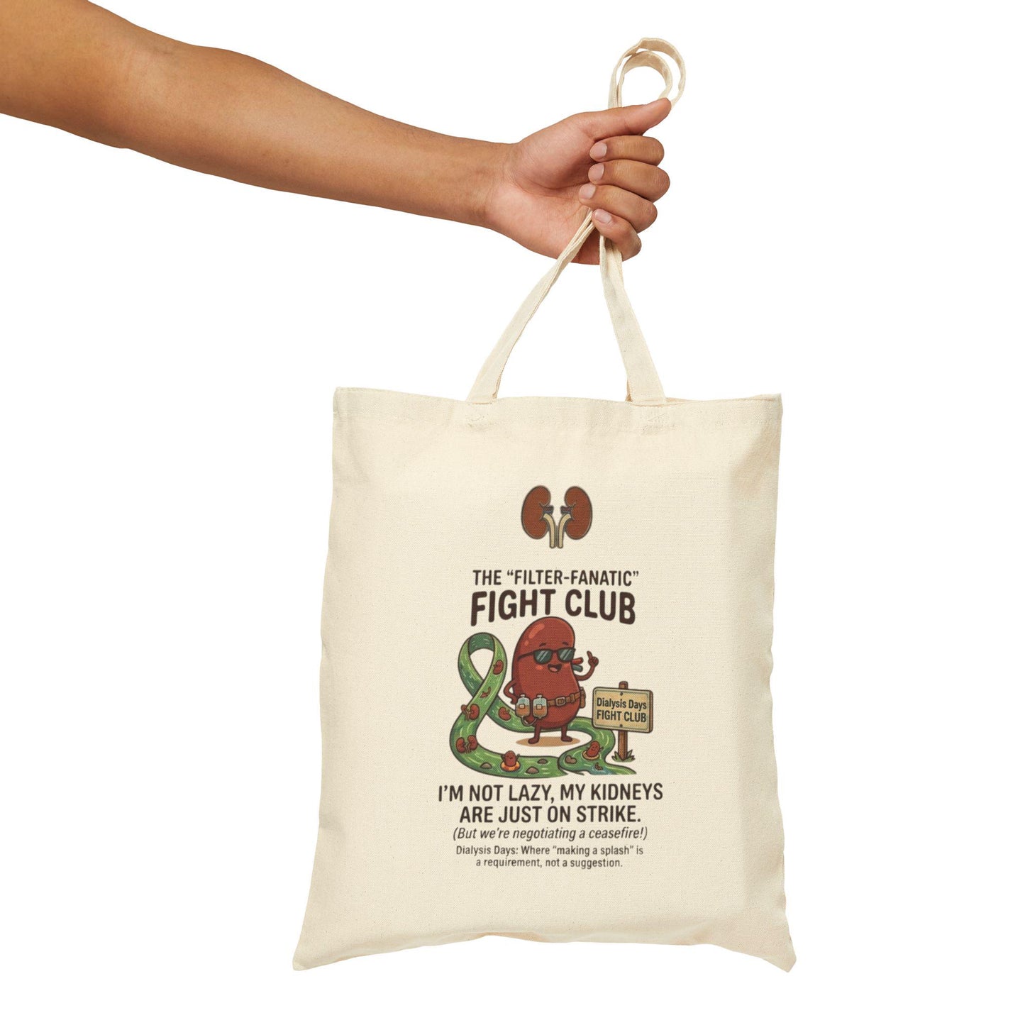 Kidney Fight Club tote bag | dialysis humor