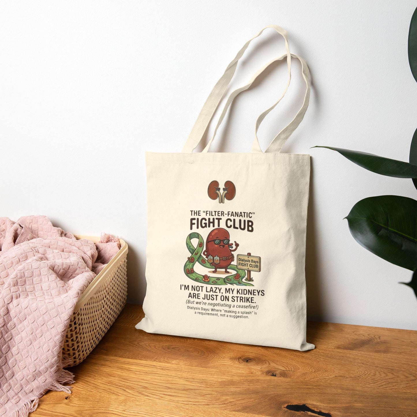 Kidney Fight Club tote bag | dialysis humor