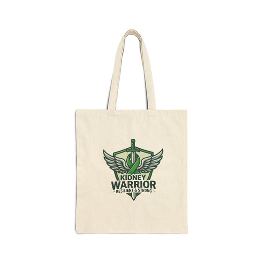 Kidney Warrior emblem Tote Bag | Resilient & Strong awareness