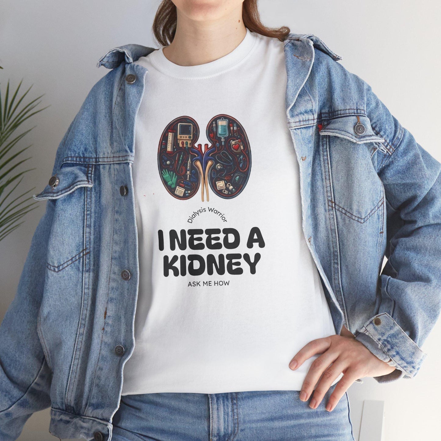 I Need a Kidney tee | Kidney Anatomy Graphic Shirt
