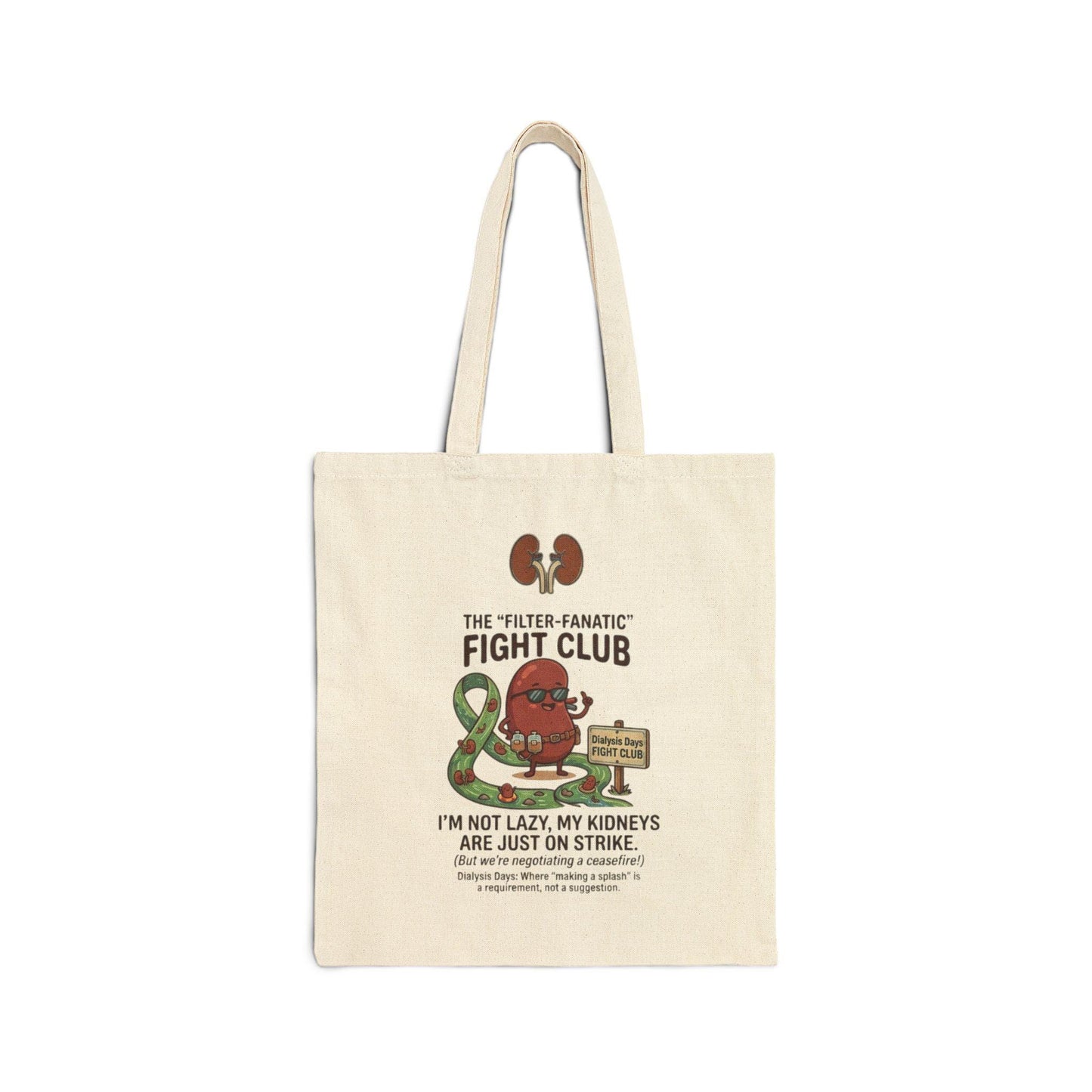 Kidney Fight Club tote bag | dialysis humor