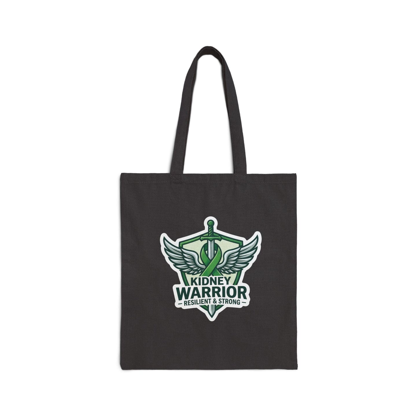Kidney Warrior emblem Tote Bag | Resilient & Strong awareness