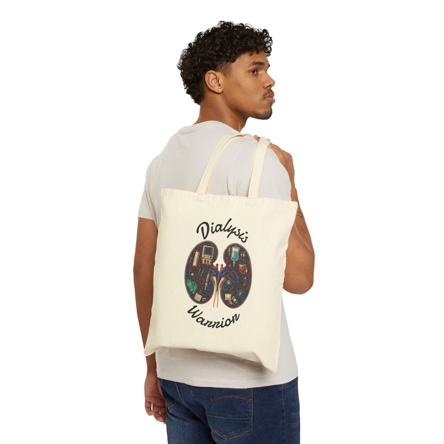 Dialysis Warrior Tote Bag | Kidney Awareness, Medical Support