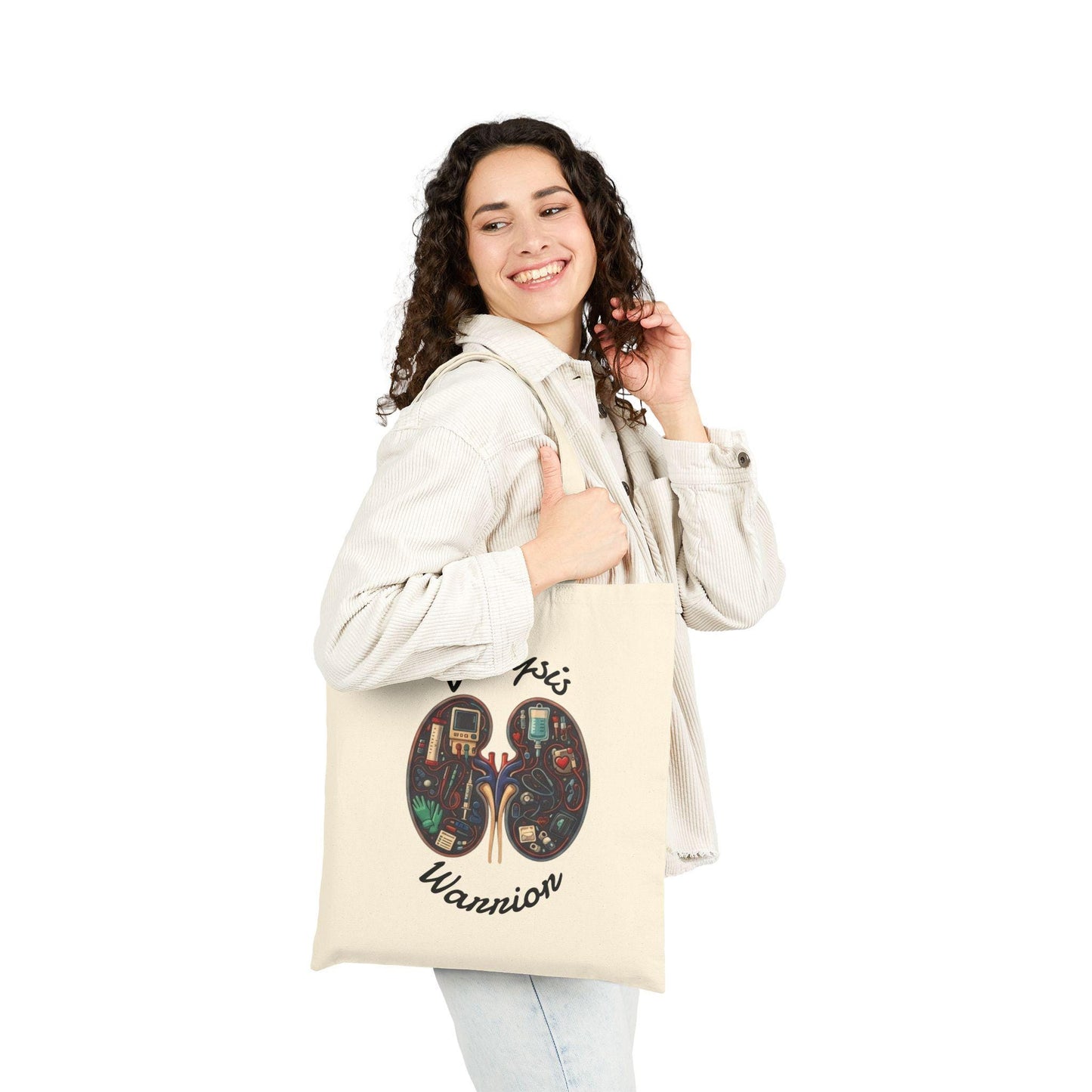 Dialysis Warrior Tote Bag | Kidney Awareness, Medical Support