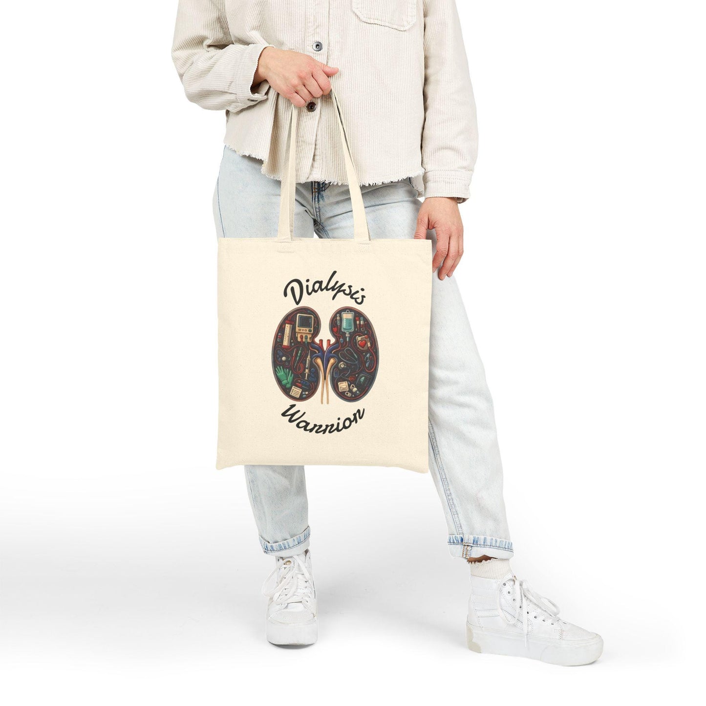 Dialysis Warrior Tote Bag | Kidney Awareness, Medical Support