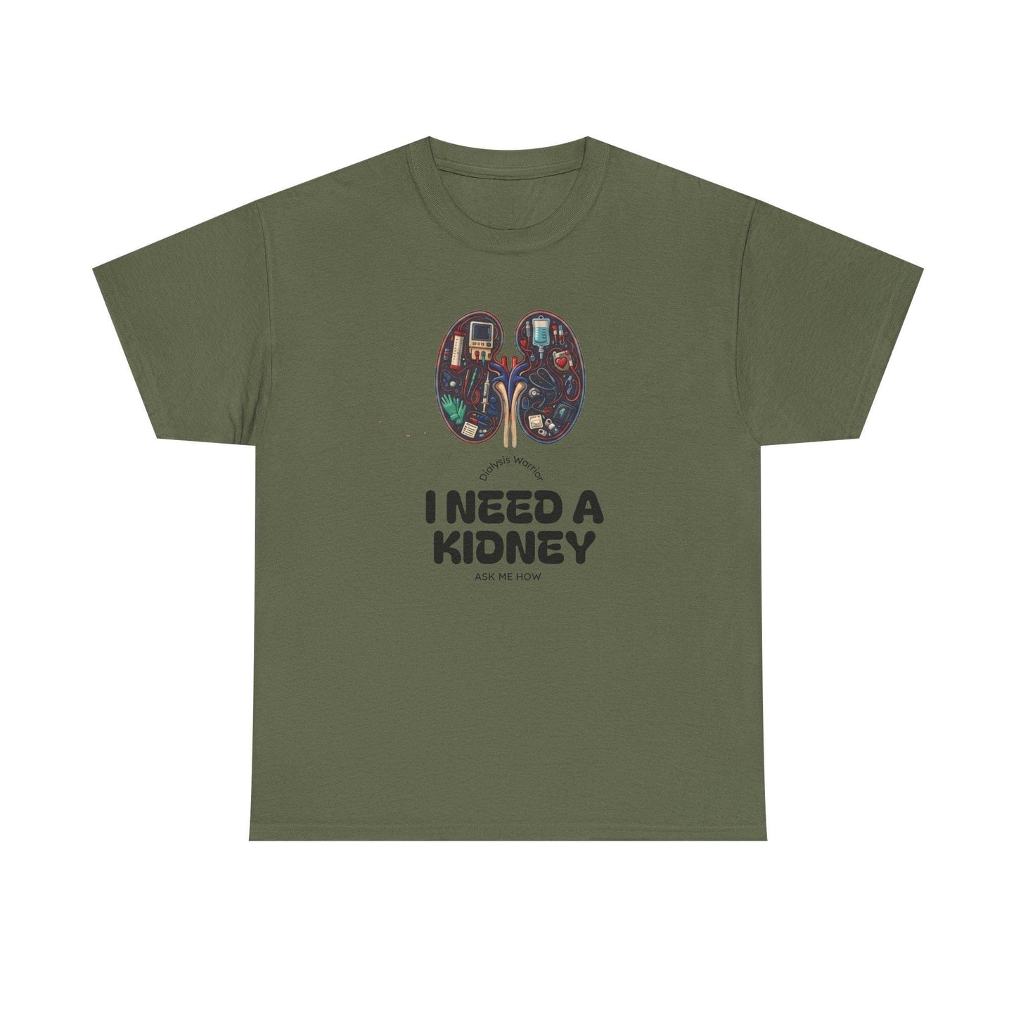 I Need a Kidney tee | Kidney Anatomy Graphic Shirt