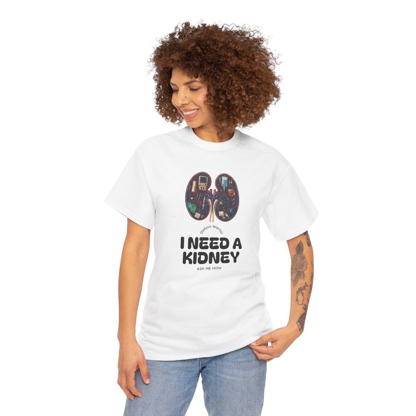 I Need a Kidney tee | Kidney Anatomy Graphic Shirt