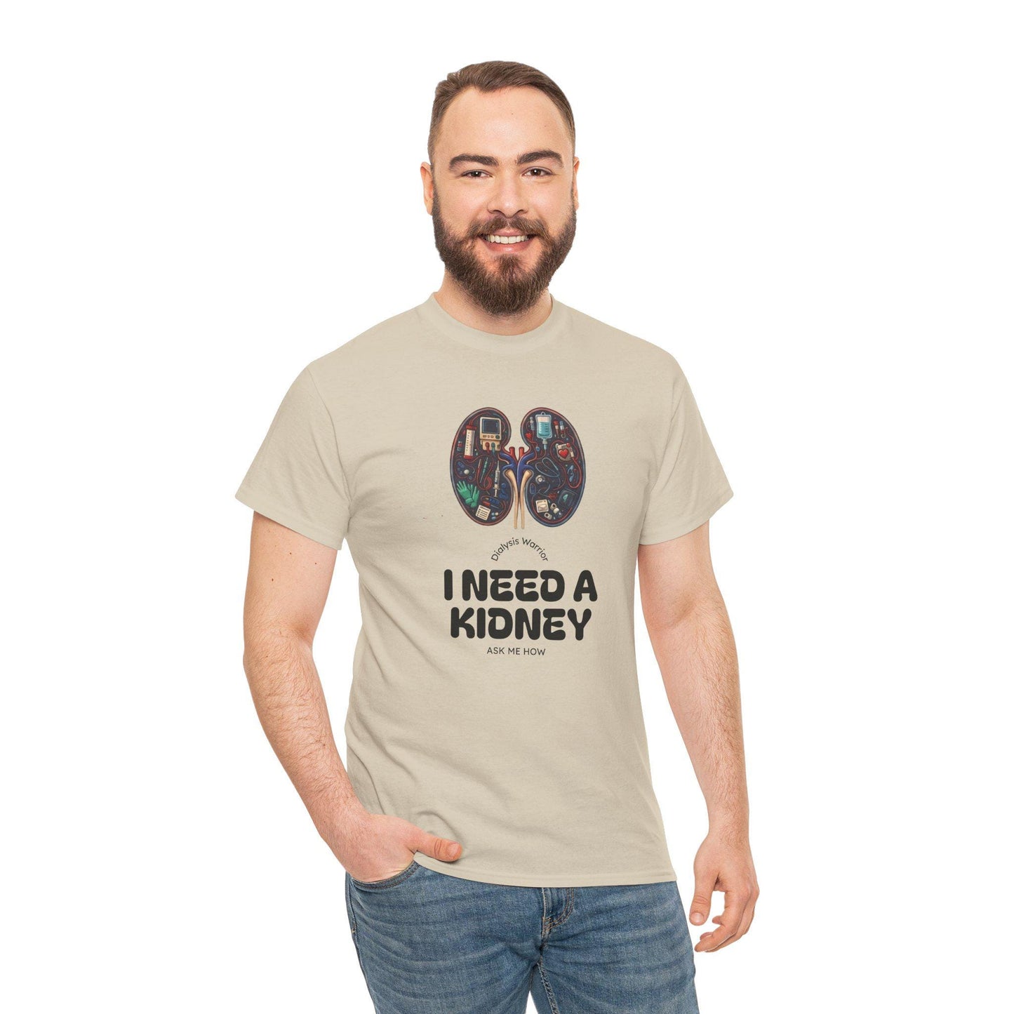 I Need a Kidney tee | Kidney Anatomy Graphic Shirt