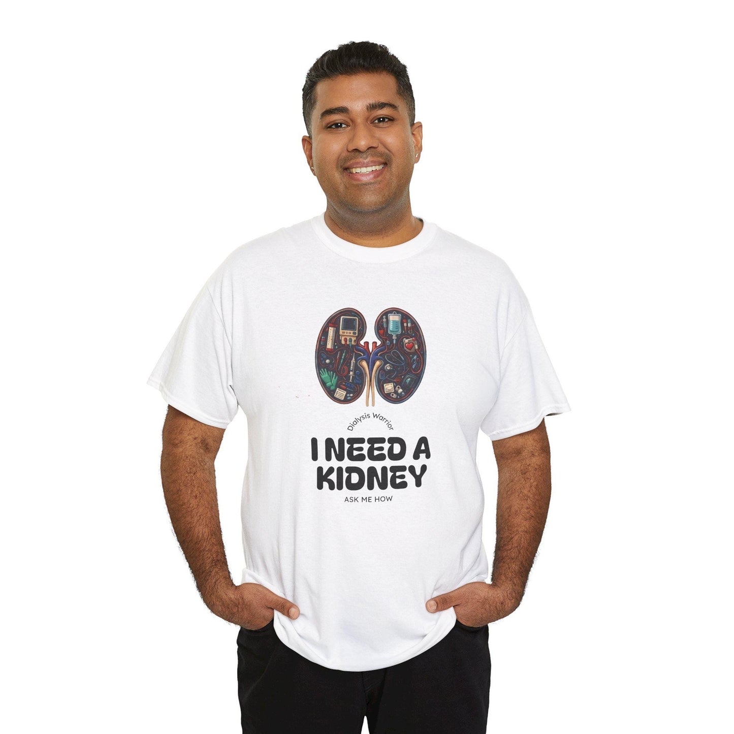 I Need a Kidney tee | Kidney Anatomy Graphic Shirt